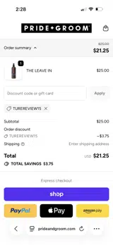 Juicyandizzy coupon verification screenshot