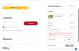 MISSYOU15 coupon verification screenshot