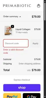 BDAY29 coupon verification screenshot