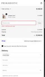 BOO30 coupon verification screenshot