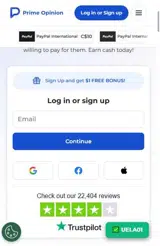 Prime Opinion US coupon verification screenshot