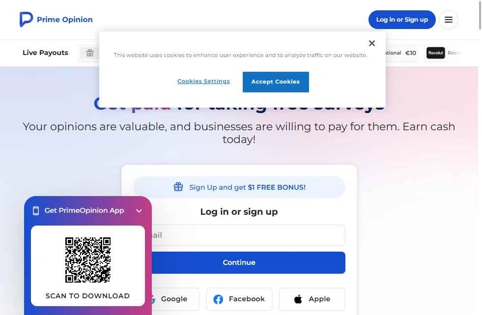 Prime Opinion US checkout page showing Prime Opinion US promo code box | Screenshot taken by SimplyCodes community member on Jan 25, 2026