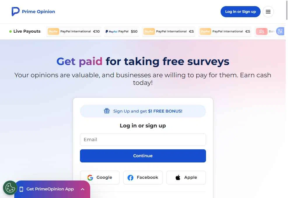 Prime Opinion US checkout page showing Prime Opinion US promo code box | Screenshot taken by SimplyCodes community member on Dec 9, 2025