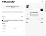 Princess Polly AU coupon verification screenshot