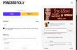 Princess Polly AU coupon verification screenshot