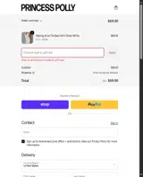 Princess Polly AU coupon verification screenshot