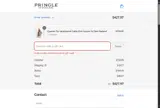 Pringle of Scotland coupon verification screenshot