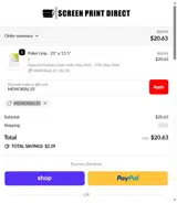 MEMORIAL10 coupon verification screenshot