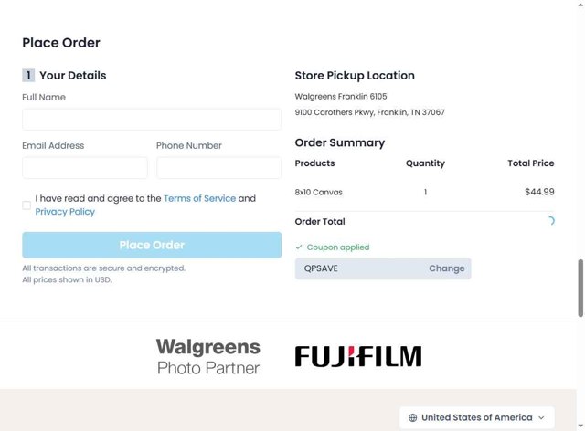 Printicular checkout page showing Printicular coupon code box | Screenshot taken by SimplyCodes community member on Jul 15, 2025