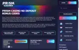 Prism Casino coupon verification screenshot