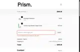 Prism coupon verification screenshot