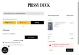 Prissy Duck coupon verification screenshot