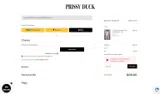 Prissy Duck coupon verification screenshot