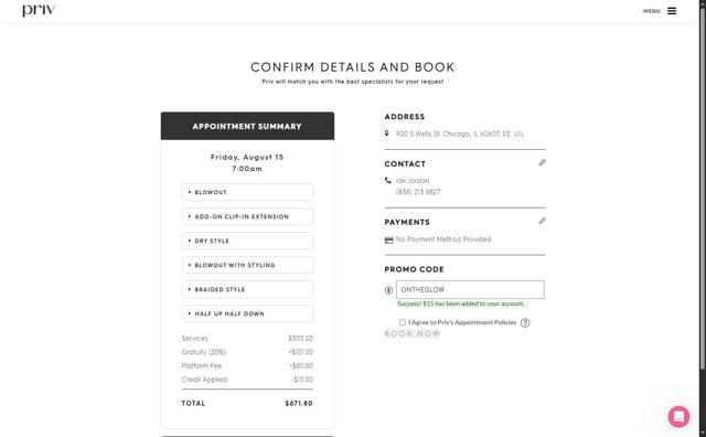 Priv checkout page showing Priv promo code box | Screenshot taken by SimplyCodes community member on Jul 29, 2025