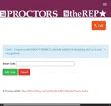PROCTORSBF25 coupon verification screenshot