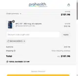 BIOHACKERS15 coupon verification screenshot