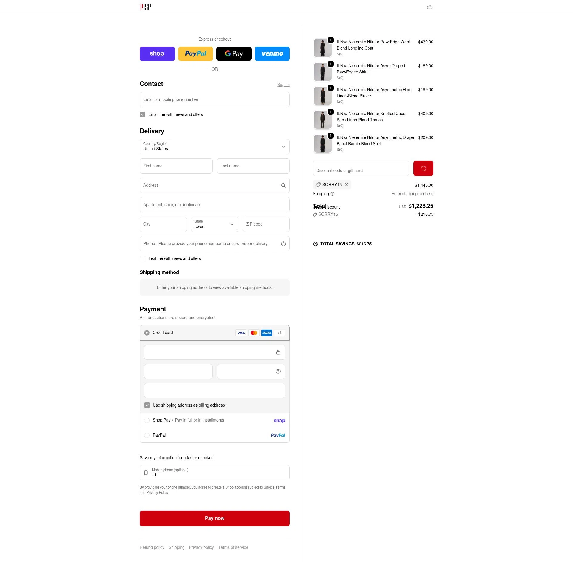PROJECTISR checkout page showing PROJECTISR discount code box | Screenshot taken by SimplyCodes community member on Jan 31, 2026