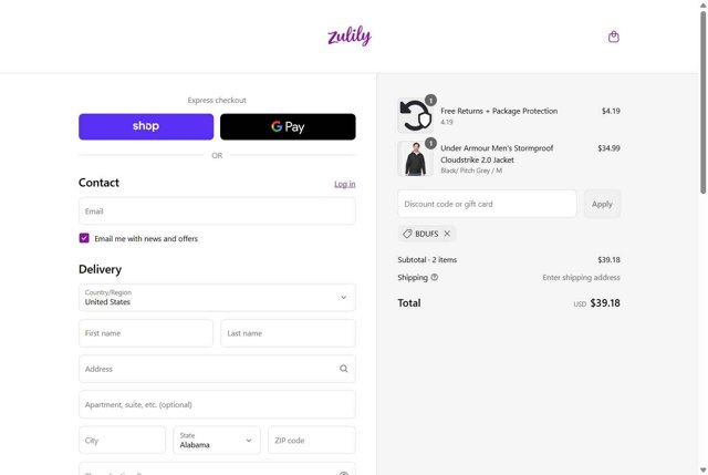 Proozy checkout page showing Proozy promo code box | Screenshot taken by SimplyCodes community member on Sep 1, 2025