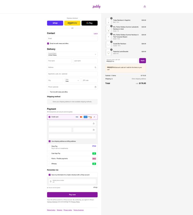 Proozy checkout page showing Proozy promo code box | Screenshot taken by SimplyCodes community member on Sep 1, 2025