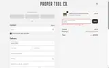 Proper Tool Co coupon verification screenshot