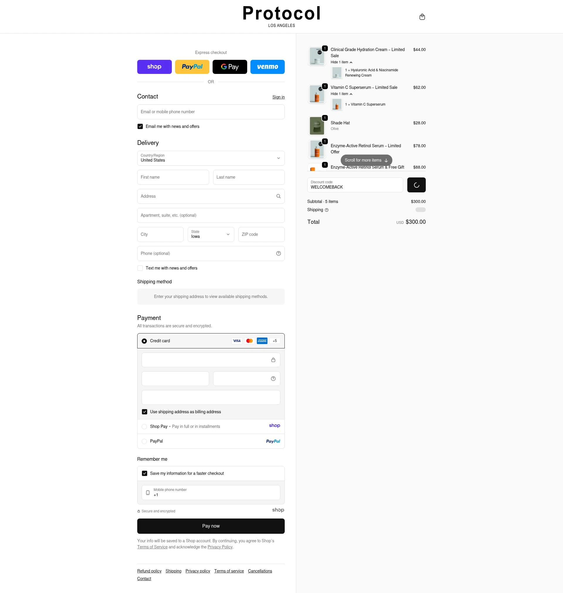 Protocol Lab checkout page showing Protocol Lab promo code box | Screenshot taken by SimplyCodes community member on Dec 26, 2025