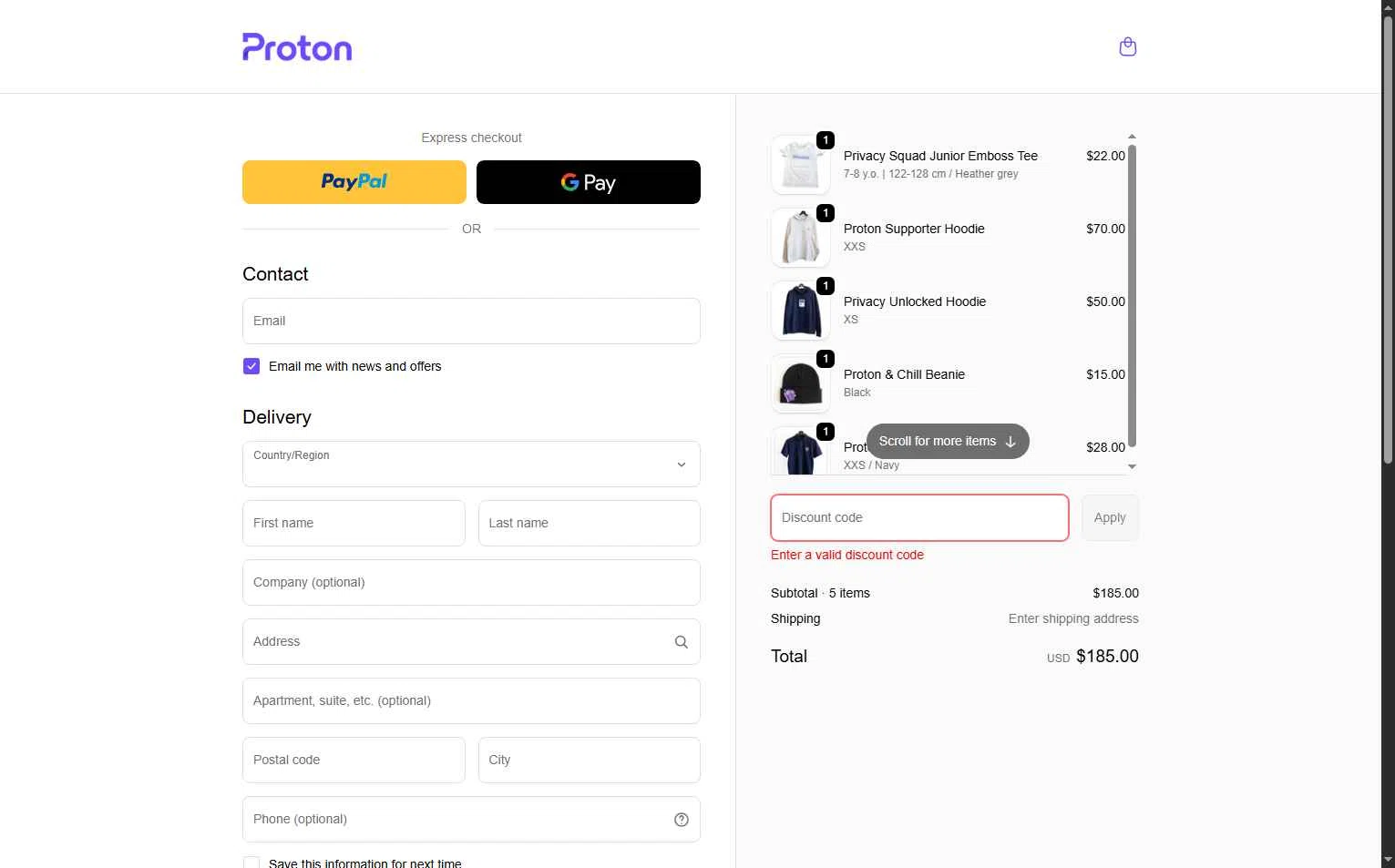 Verification screenshot for 20% Off Mail Plus Proton Select Option Mail Plus (the Link Sends You to the Code and the Code Is Inside the Link) at ProtonMail - 4mo ago