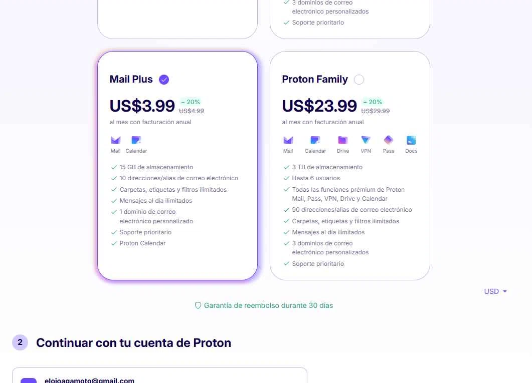 Verification screenshot for 20% Off Mail Plus Proton Select Option Mail Plus (the Link Sends You to the Code and the Code Is Inside the Link) at ProtonMail - 3mo ago