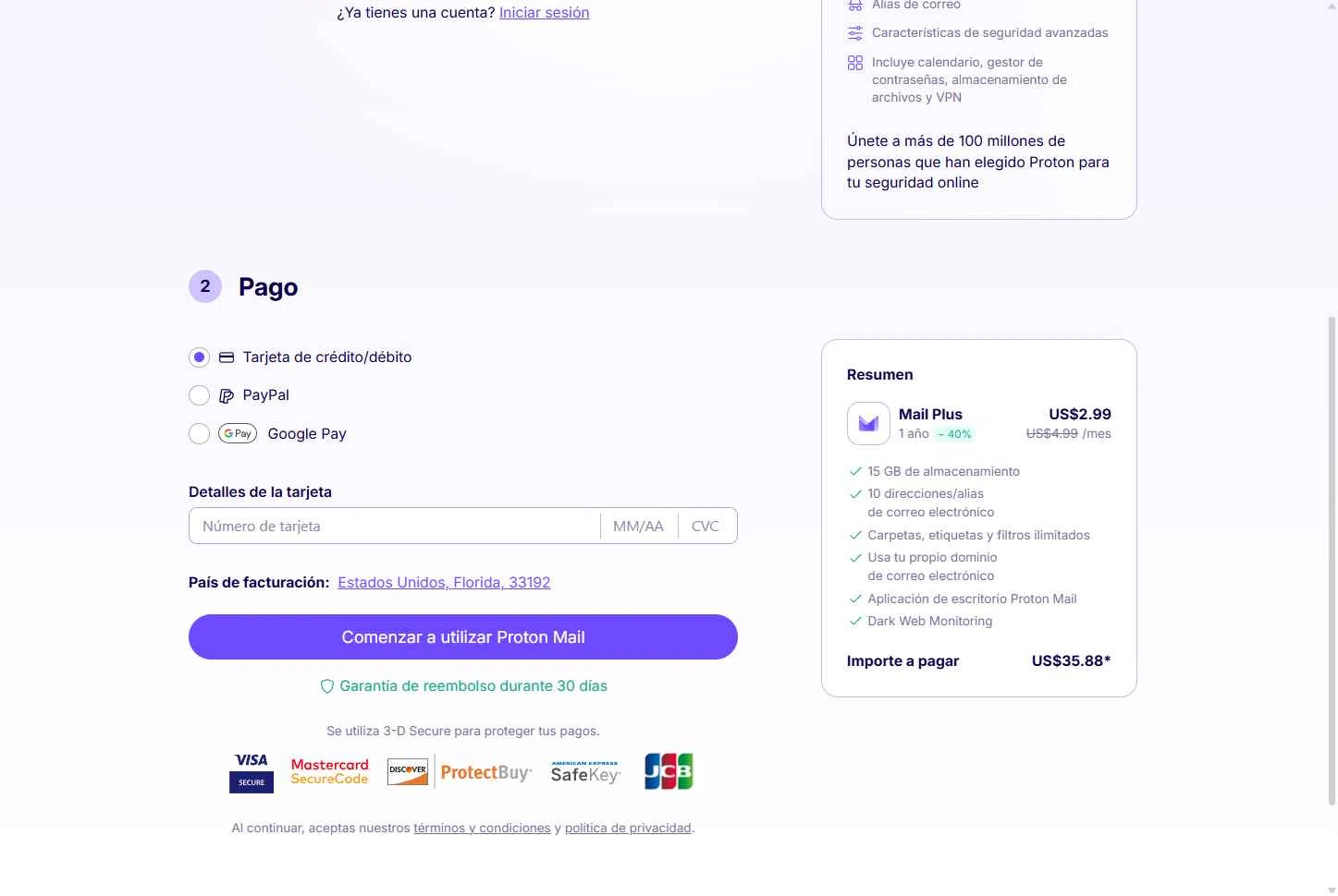 Verification screenshot for 40% Off Mail Plus Proton Select Option Mail Plus (special Restrictions Apply) at ProtonMail - 3mo ago