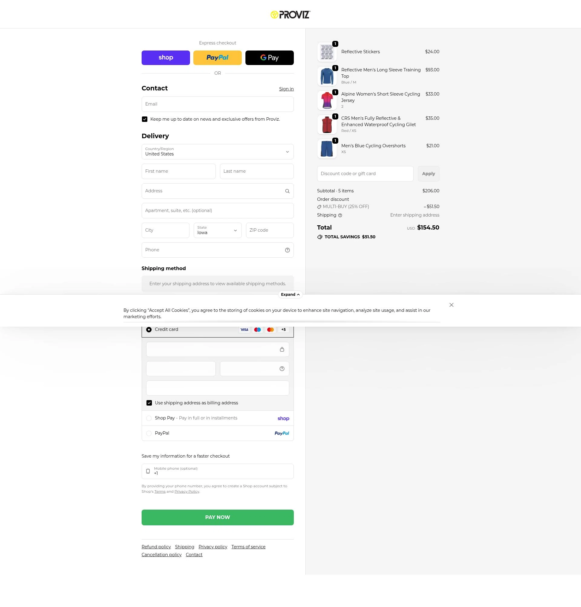 Proviz checkout page showing Proviz discount code box | Screenshot taken by SimplyCodes community member on Feb 6, 2026