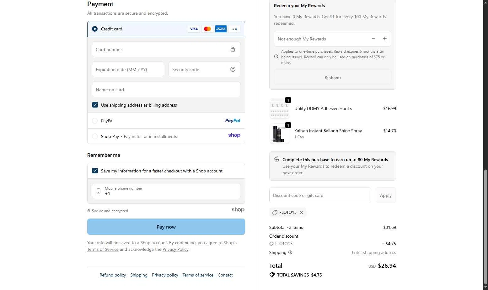 PS Helium checkout page showing PS Helium discount code box | Screenshot taken by SimplyCodes community member on Nov 28, 2025