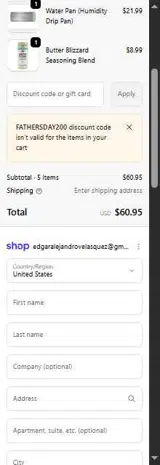 fathersday200 coupon verification screenshot