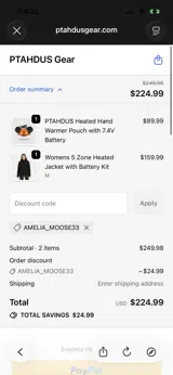 AMELIA_MOOSE33 coupon verification screenshot