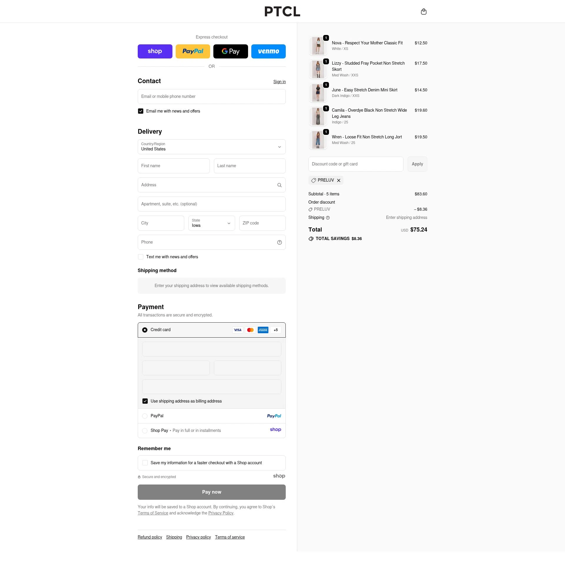 PTCL checkout page showing PTCL promo code box | Screenshot taken by SimplyCodes community member on Dec 3, 2025