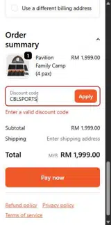 CBLSPORTS coupon verification screenshot
