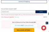 10Discount coupon verification screenshot