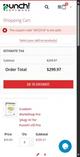 K072510 coupon verification screenshot