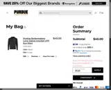 Purdue Boilermakers coupon verification screenshot