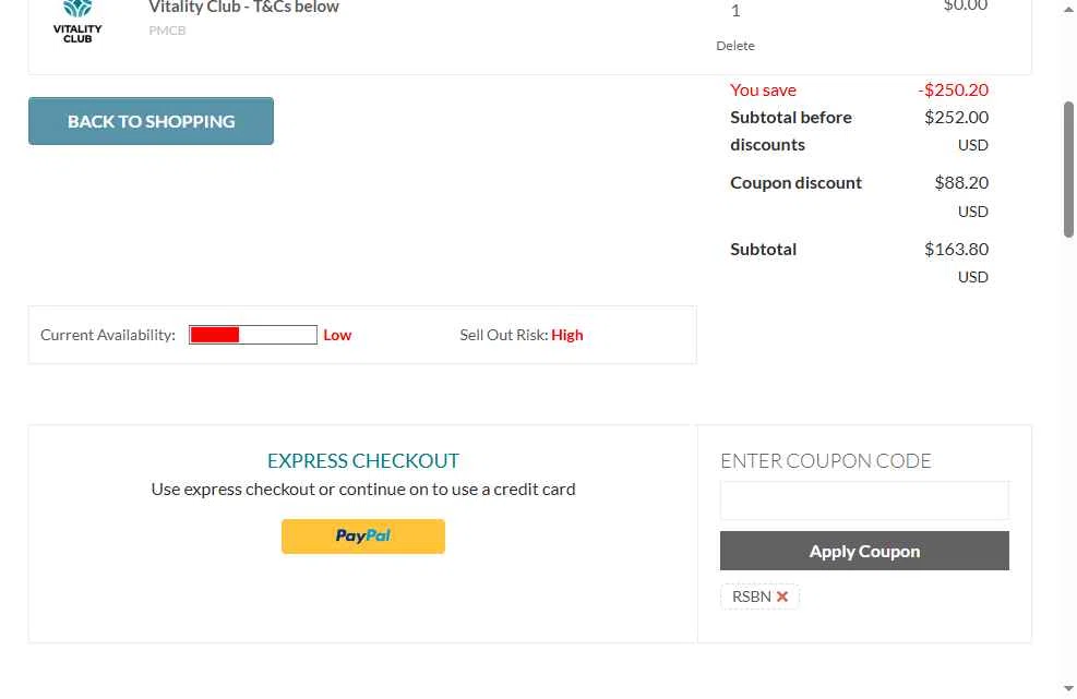 PureHealth Research checkout page showing PureHealth Research promo code box | Screenshot taken by SimplyCodes community member on Jan 6, 2026