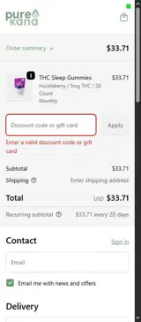 HAZYDAYYS coupon verification screenshot