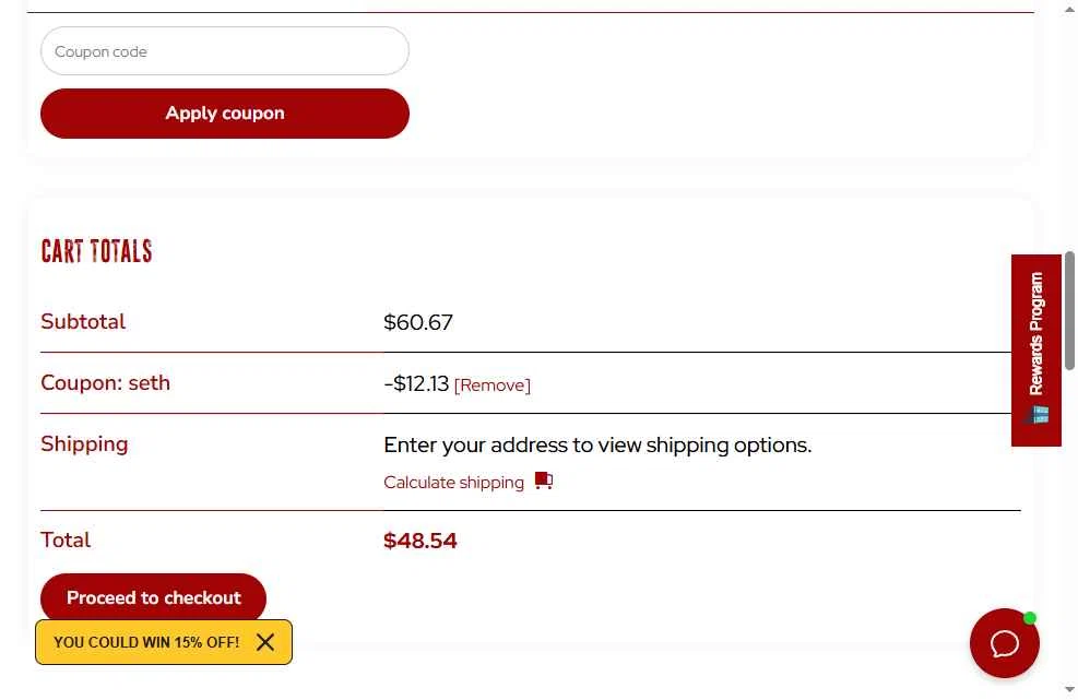 Pure Rawz checkout page showing Pure Rawz coupon code box | Screenshot taken by SimplyCodes community member on Jan 22, 2026