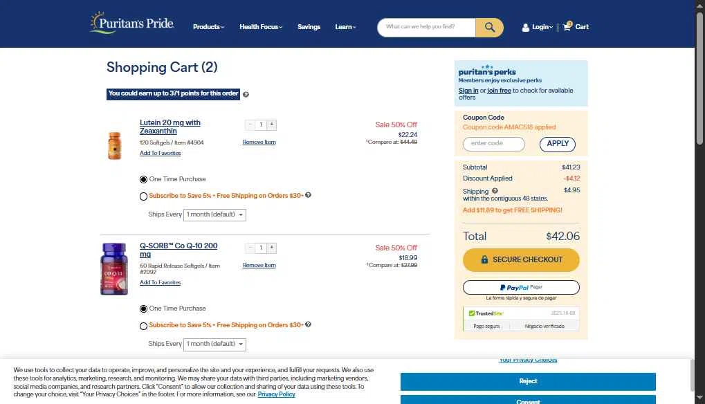 Puritan's Pride Promo Code - $5 Off (Verified) Nov 2025