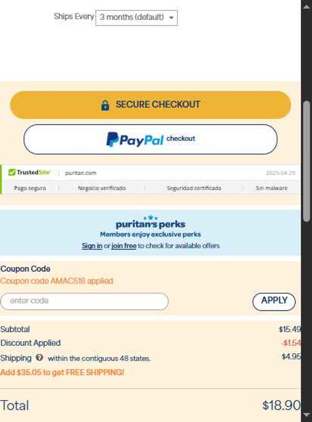 Puritan's Pride Coupon Codes (9 Verified) - $5 Off May 2025