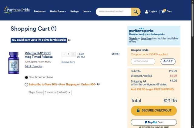 Puritan's Pride Coupon Codes (9 Verified) - $5 Off May 2025