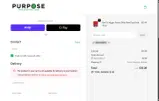 Purpose Pet Food coupon verification screenshot