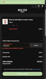Quai Sud coupon verification screenshot
