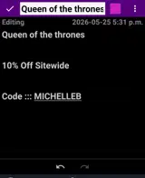 MICHELLEB coupon verification screenshot
