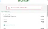 JULYUPGRADE coupon verification screenshot