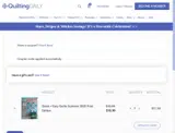 WELCOME10 coupon verification screenshot
