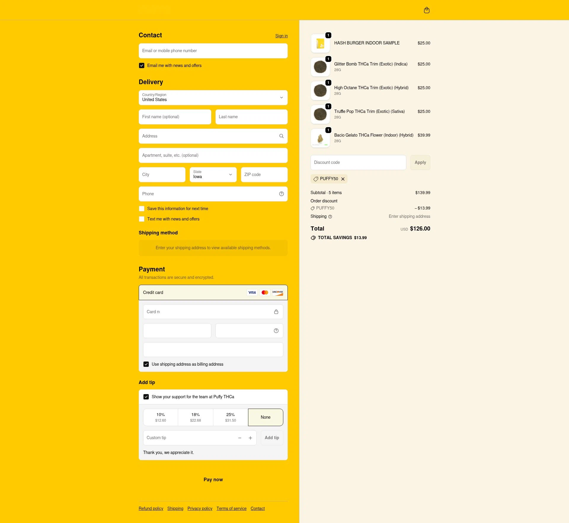 QWIN checkout page showing QWIN discount code box | Screenshot taken by SimplyCodes community member on Feb 12, 2026