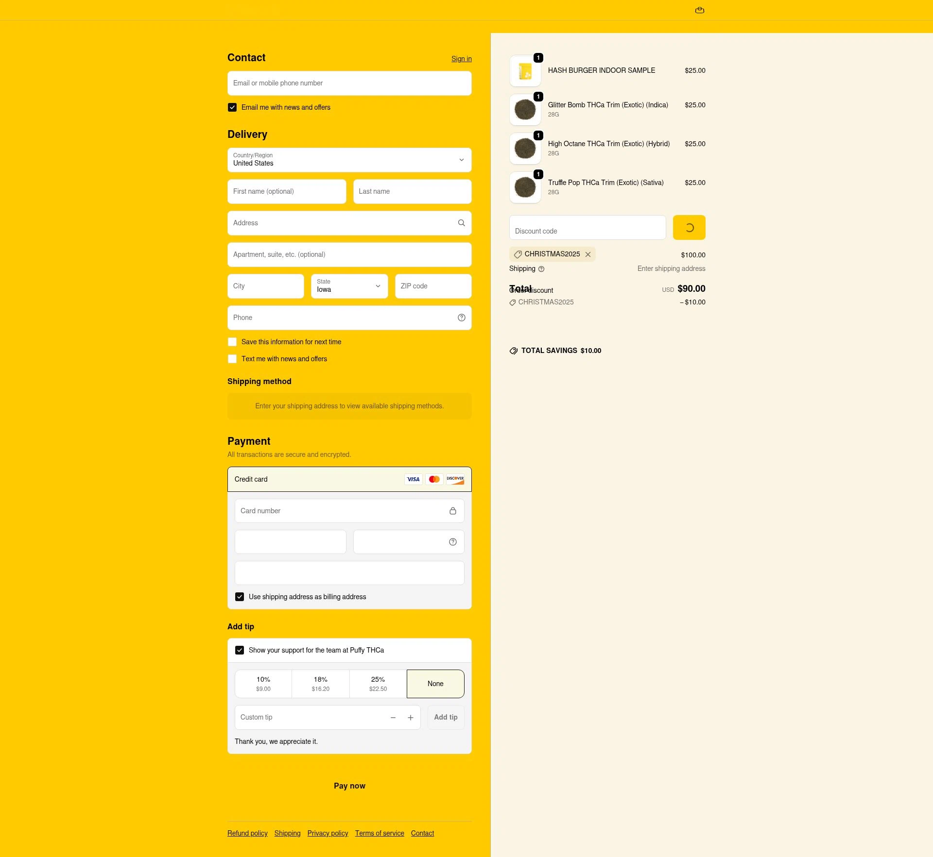 QWIN checkout page showing QWIN discount code box | Screenshot taken by SimplyCodes community member on Feb 13, 2026